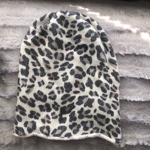 H&M cheetah beanie